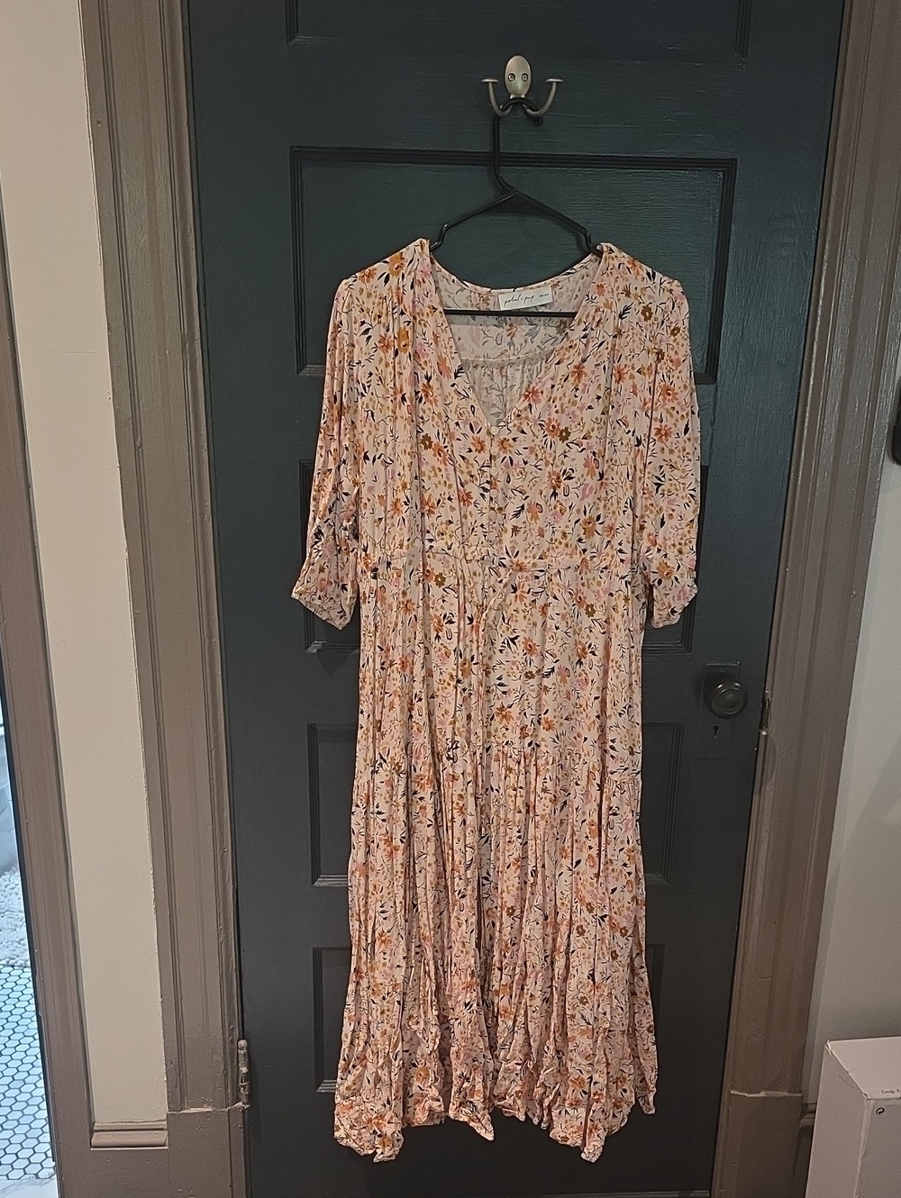 Petal & Pup Blush Floral Maxi Dress